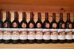 Bottles of our red table wine
